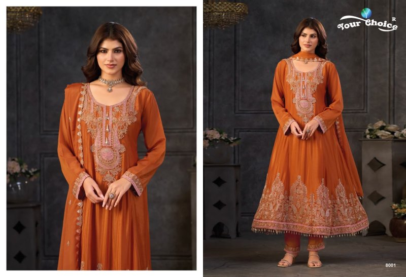 Tibco By Your Choice Designer Chinon Readymade Suits 